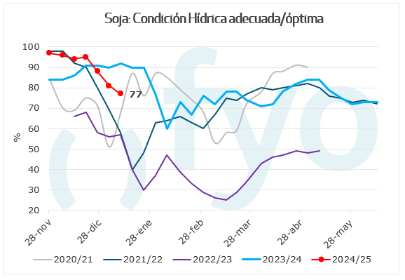 condicion hidrica soja